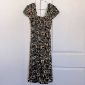 Midi pattern dress